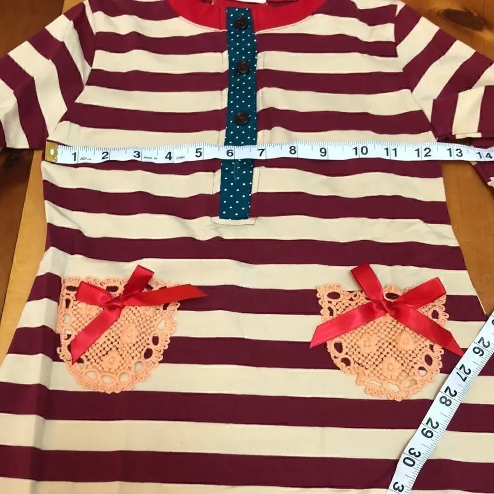 Fancaiwindmill girl's striped dress
